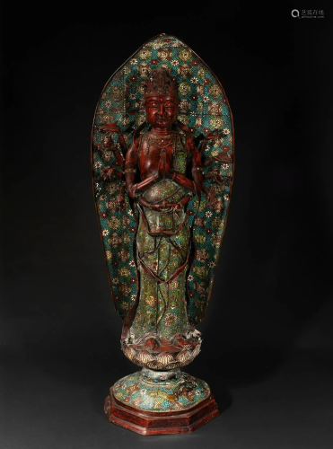 Figure of Avalokiteshvara. Japan, 19th century. Bronze