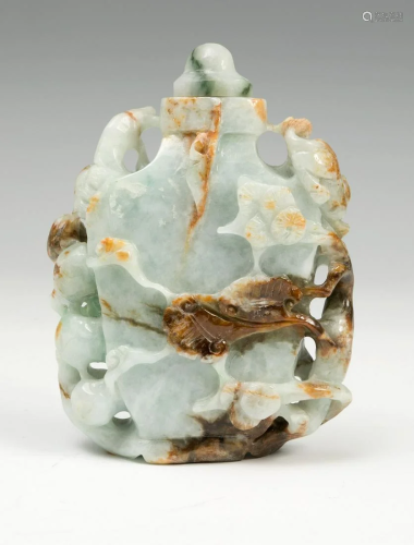 Perfumer China, early 20th century. Jade Nephrite