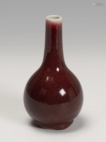 FlambÃ© type vase. China, late 19th century. Glazed