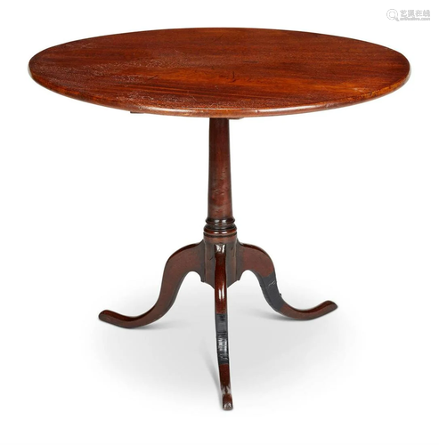 A MAHOGANY TRIPOD TABLE