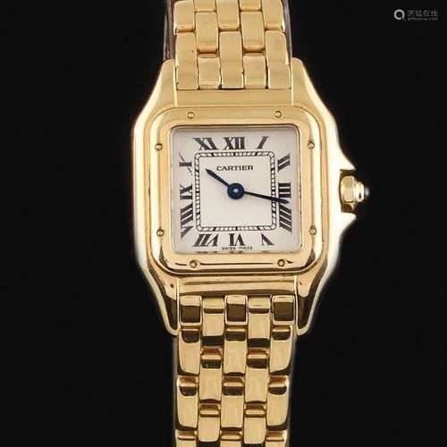 CARTIER Modèle Panthère Vers 1980. Montre-bracelet femme or ...