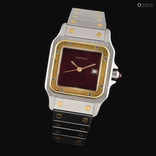 CARTIER Santos Vers 1980. Ref : 296150xxx. Montre homme en o...