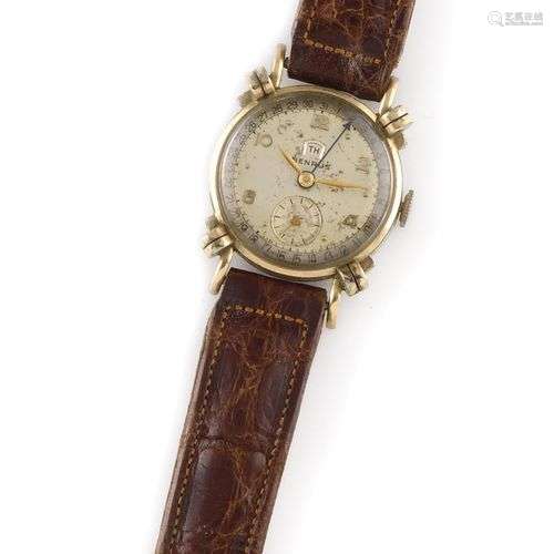 BENRUS Vers 1940. Réf : 236491 Montre bracelet plaqué or 10K...