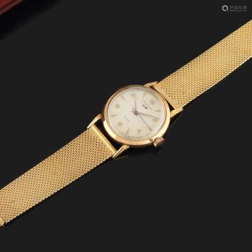 LIP R25 Chronometre Elgidoy Vers 1960. Montre bracelet en or...