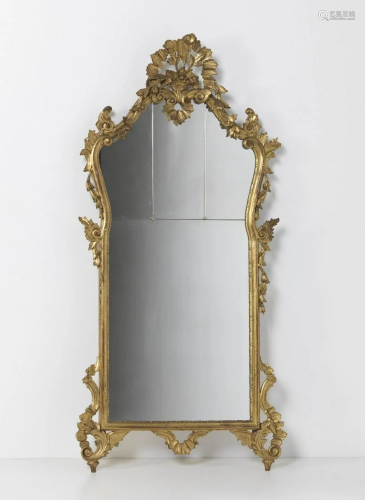 MANIFATTURA VENEZIANA DEL XIX SECOLO Gilt wood mirror