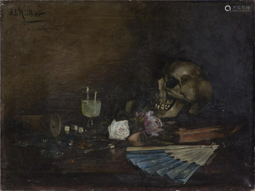 JACQUES L'HUILLIER (1867-?) Vanitas.