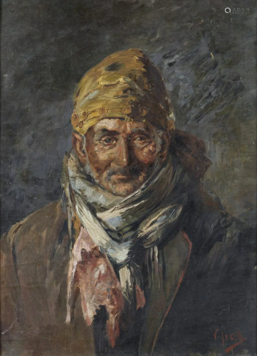 VINCENZO IROLLI Portrait of old man.