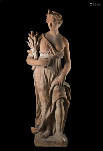 SCULTORE DEL XVIII SECOLO Great terracotta sculpture