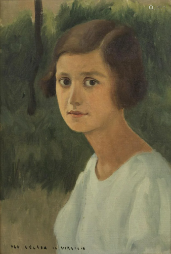 UGO CELADA DA VIRGILIO Portrait of a young woman.