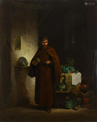 GIUSEPPE MAZZA Interior with friar.