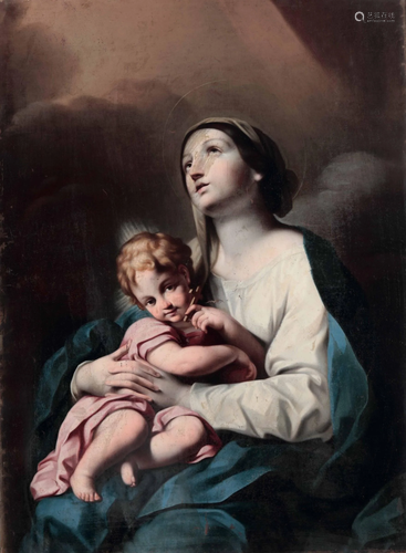 Scuola romana del XVIII secolo, Madonna con Bambino