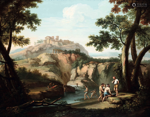 Andrea Locatelli (Roma 1695-1741), Paesaggio fluviale