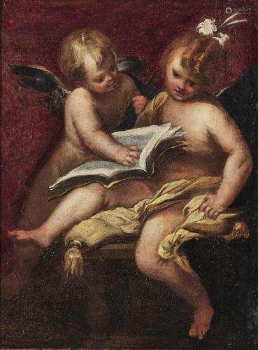 Valerio Castello (Genova 1624-1659), Putti con libro