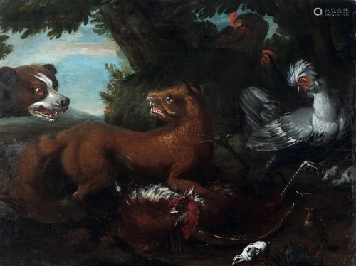 Frans Snyders (Anversa 1579-1657), cerchia di, Caccia