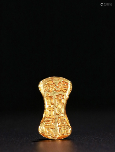 A Chinese Gold Decoration(Gold Content 70%)