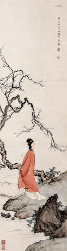 陈少梅（1909-1954）    赏梅图