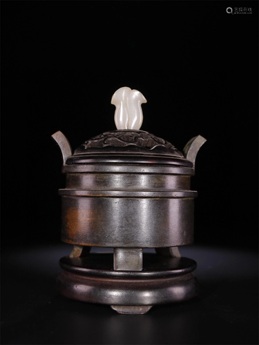 A Chinese Bronze Incense Burner