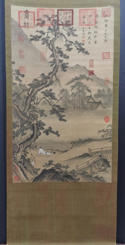 A Chinese Scroll Painting of Landscape