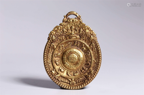 A Chinese Gold Decoration(Gold Content 70%)