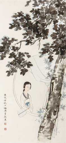 陈少梅（1909-1954）    梧竹忆旧