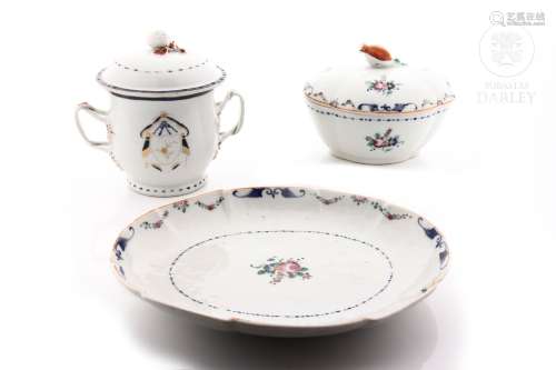 Lote de porcelana china de exportación, dinastía Qing, s.XVI...