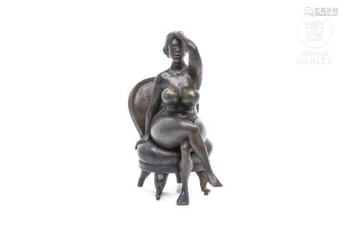 Laszlo Tibay (1962) “Femme assise”