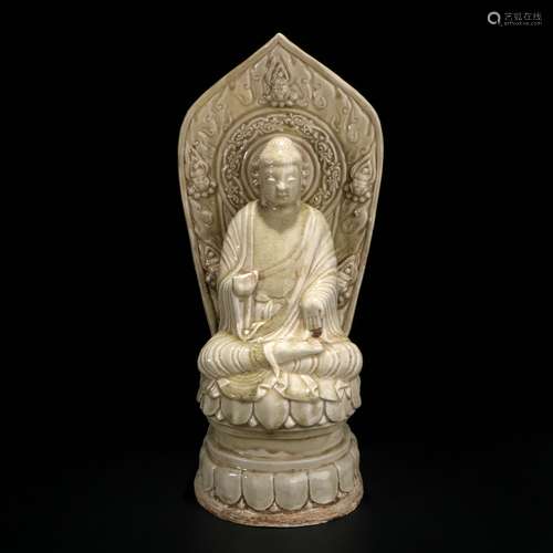 chinese xiangzhou kiln porcelain buddha