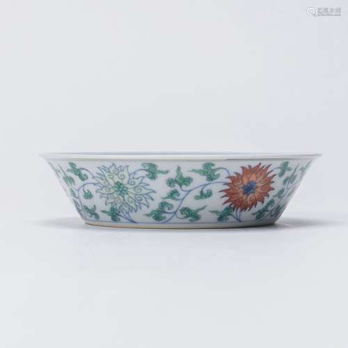 chinese doucai porcelain dish