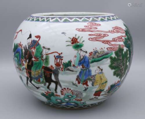 chinese famille rose porcelain water washer