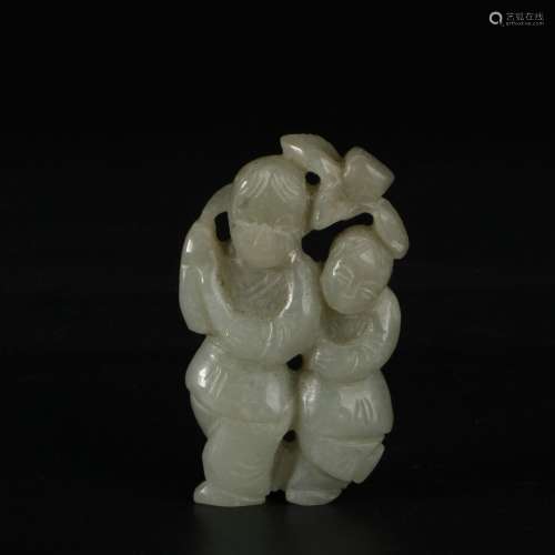 chinese jade carving of figure