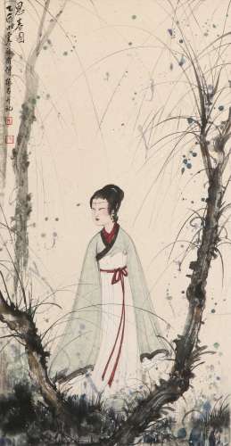 chinese fu baoshi's figure painting