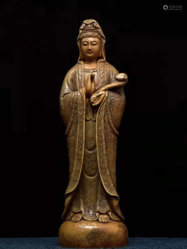 Laoling stone Ruyi Guanyin Buddha in Shoushan, China