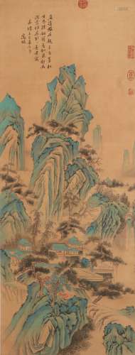 chinese wen huiming's landscape painting