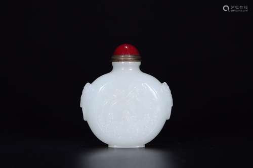 chinese hetian jade snuff bottle