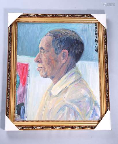 A Chinese Figure Oil Painting