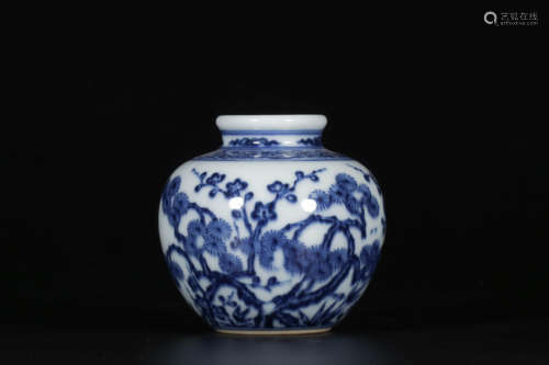 A Blue And White Pine, Bamboo And Plum Blossom Jar