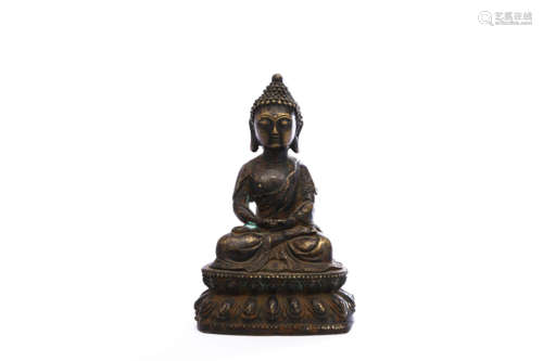 A Bronze Statue Of Shakyamuni