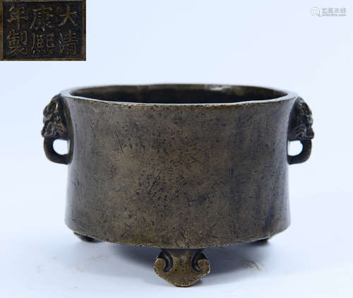 COOPER CAST ELEPHANT EAR CENSER