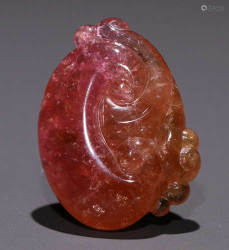 PINK TOURMALINE AUSPICIOUS PENDANT