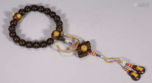 CHENXIANG WOOD WITH PEARL BRACELET