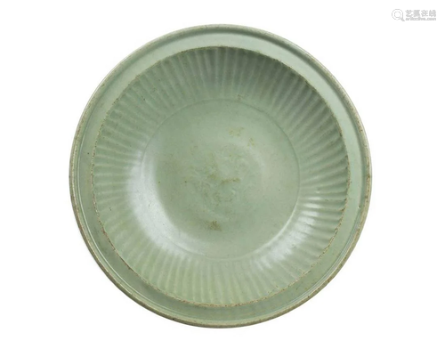 A LONGQUAN CELADON-GLAZED DISH China, Ming dynasty