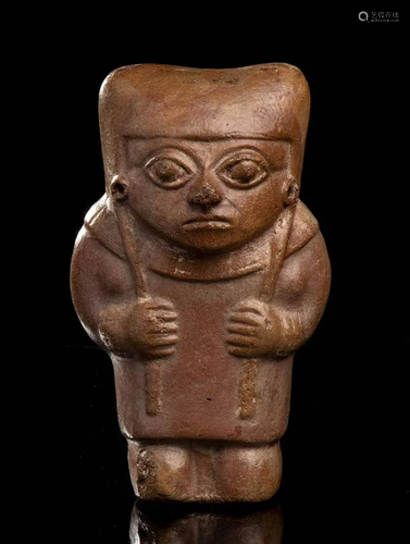 A CERAMIC ANTHROPOMORPHIC FIGURE Peru, …