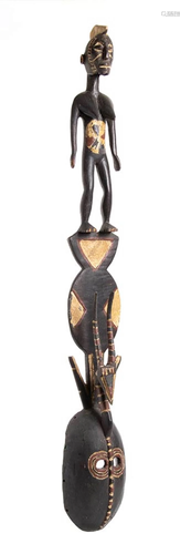 A PAINTED WOOD 'KARAN WEMBA' MASK Burkina Faso, Mossi