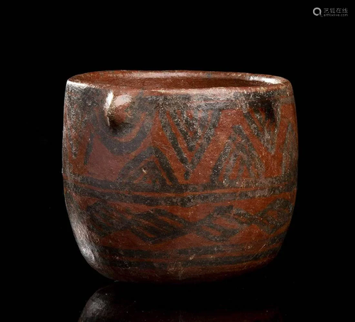 A PAINTED CERAMIC VESSEL Peru, Inca culture