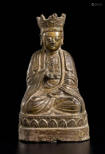 AN IRON BODHISATTVA China, Qing dynasty