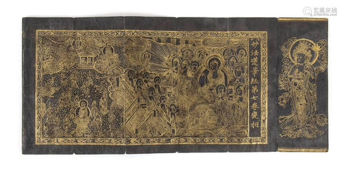 A BUDDHIST MANUSCRIPT WITH THE SEVENTH CHAPTER OF THE