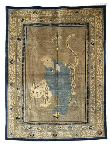 A LARGE CARPET China, Qing dynasty, late 19th century