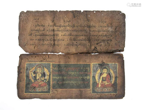 A BUDDHIST MANUSCRIPT Tibet or Nepal, 17th century