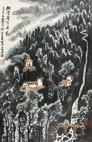 李可染 横云岭外