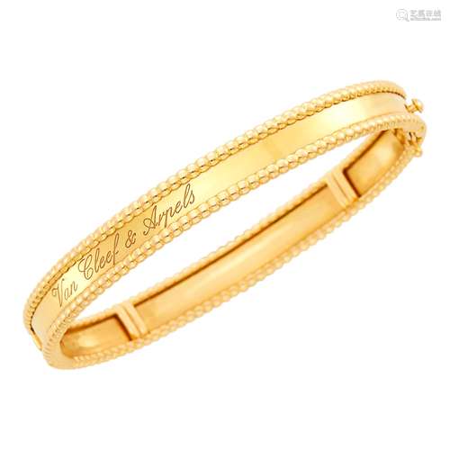 Van Cleef & Arpels Gold 'Perlée' Bangle Bracelet